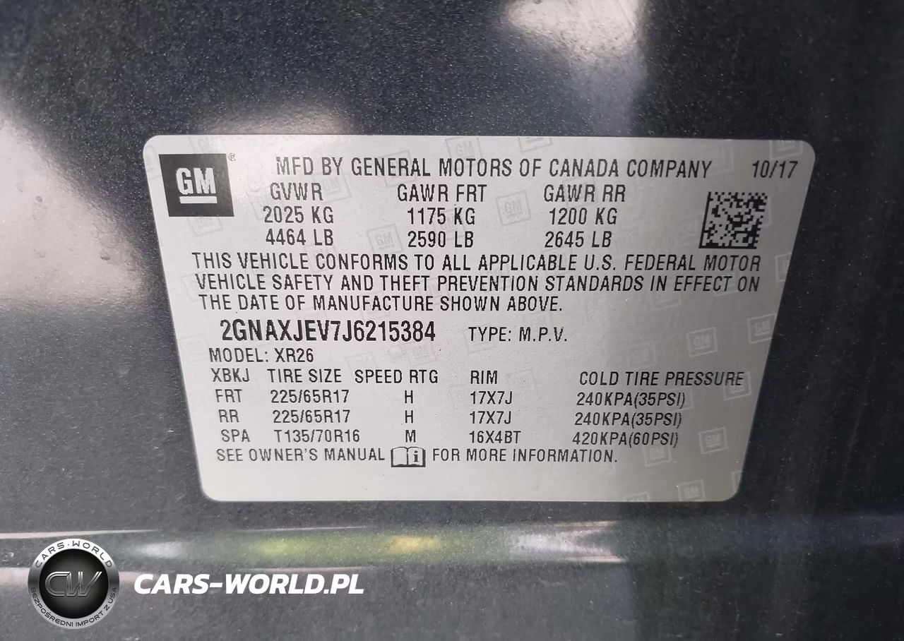 2018 Chevrolet Equinox Lt VIN:2GNAXJEV7J6215384 - 9