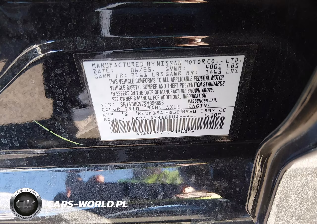 2025 Nissan Sentra Sv VIN:3N1AB8CV7SY356896 - 9