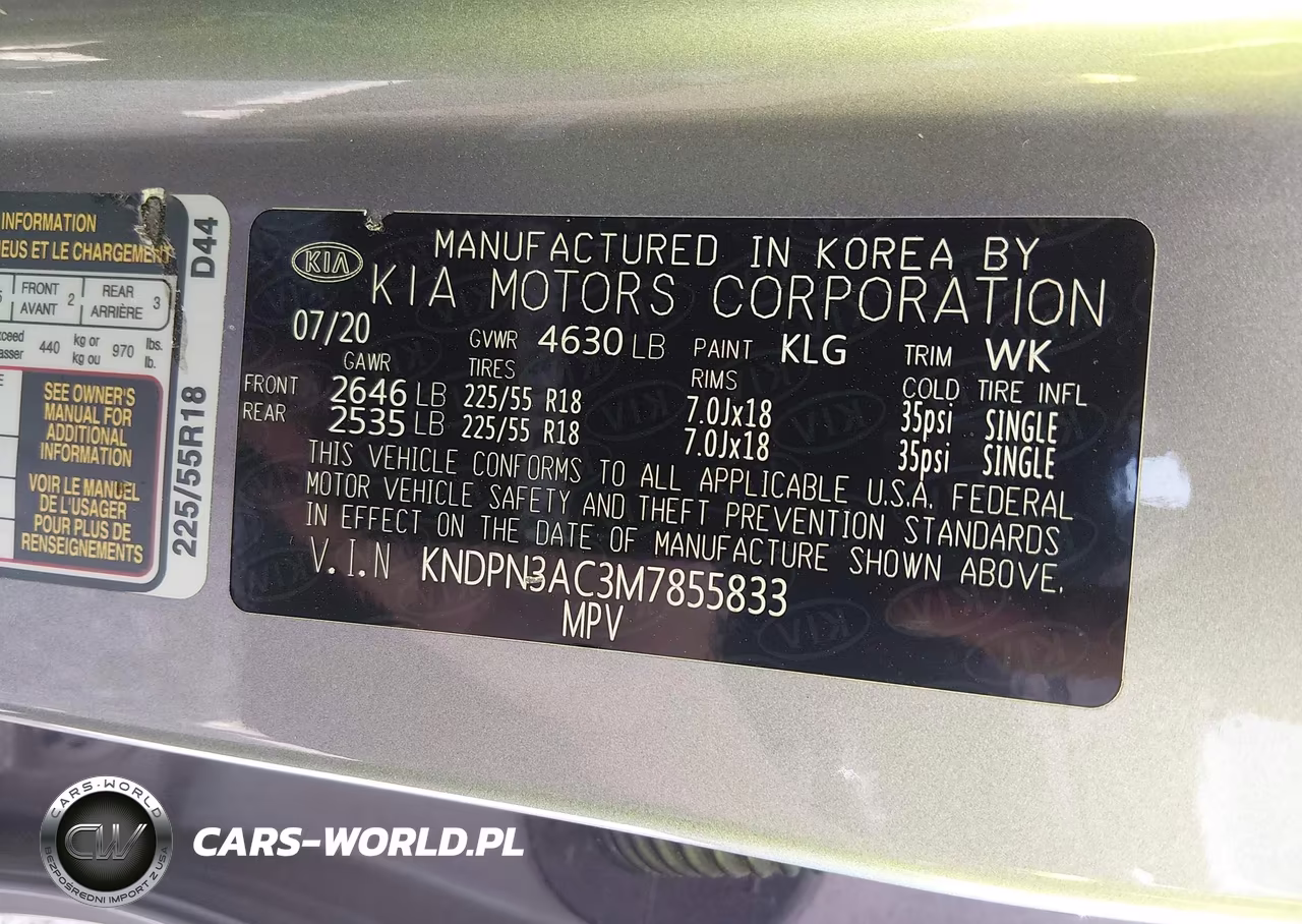 2021 Kia Sportage Ex VIN:KNDPN3AC3M7855833 - 9