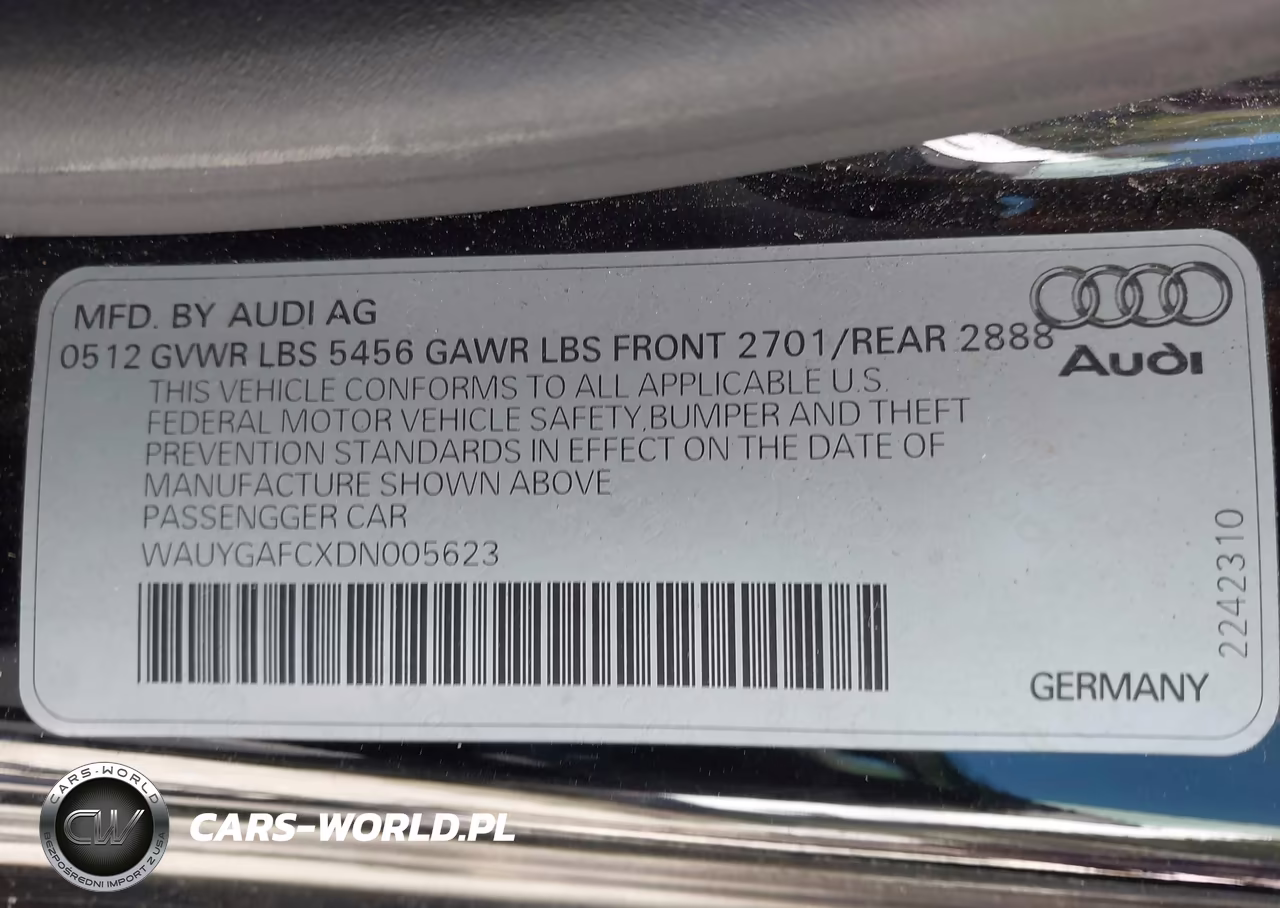 2013 Audi A7 3.0T Premium VIN:WAUYGAFCXDN005623 - 9