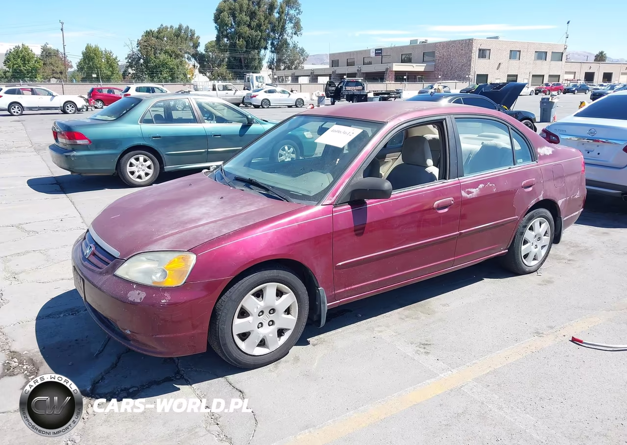 2002 Honda Civic Lx VIN:1HGES15542L076396 - 2