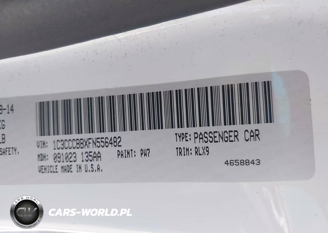 2015 Chrysler 200 S VIN:1C3CCCBBXFN556482 - 9