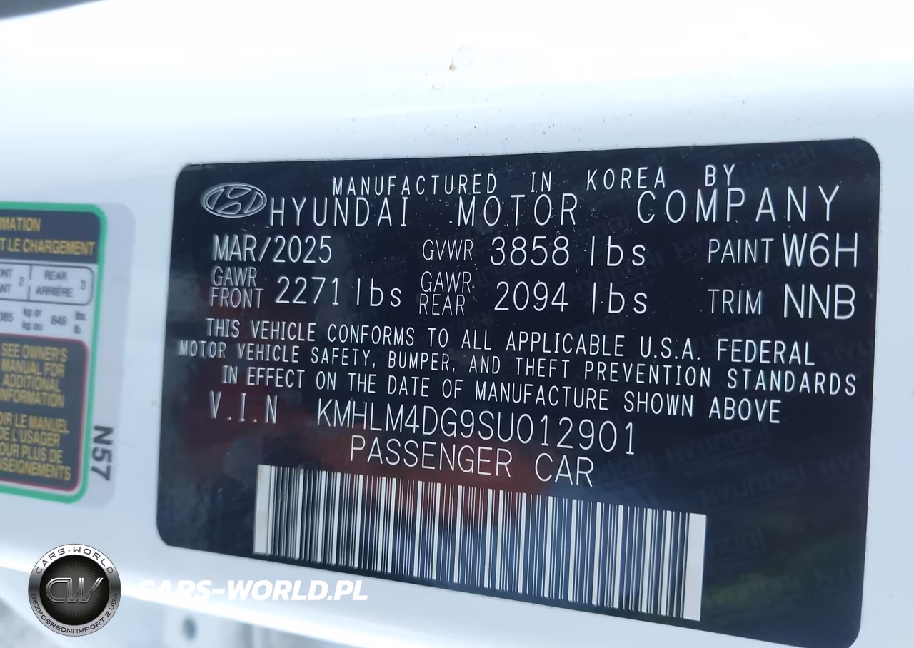 2025 Hyundai Elantra Sel Sport VIN:KMHLM4DG9SU012901 - 9