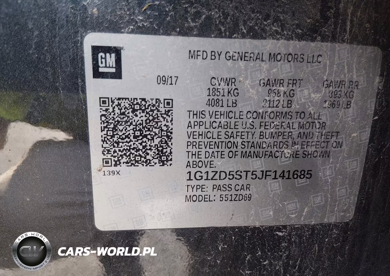 2018 Chevrolet Malibu Lt VIN:1G1ZD5ST5JF141685 - 9
