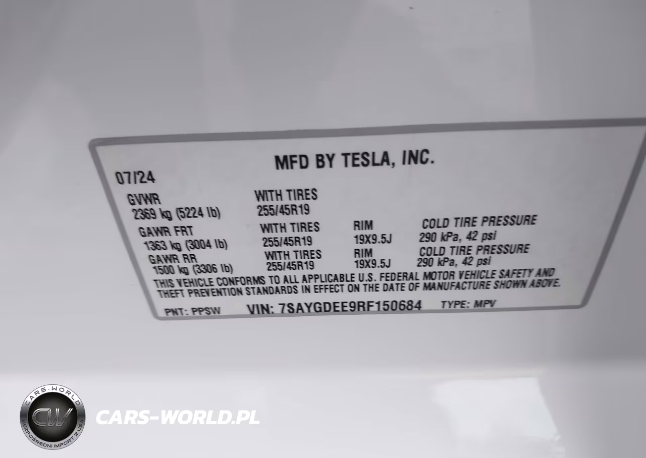2024 Tesla Model Y Long Range Dual Motor All-Wheel Drive VIN:7SAYGDEE9RF150684 - 9