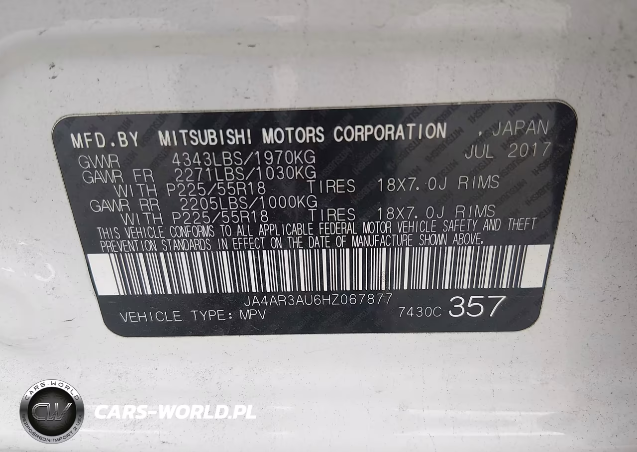 2017 Mitsubishi Outlander Sport 2.0 Le VIN:JA4AR3AU6HZ067877 - 9