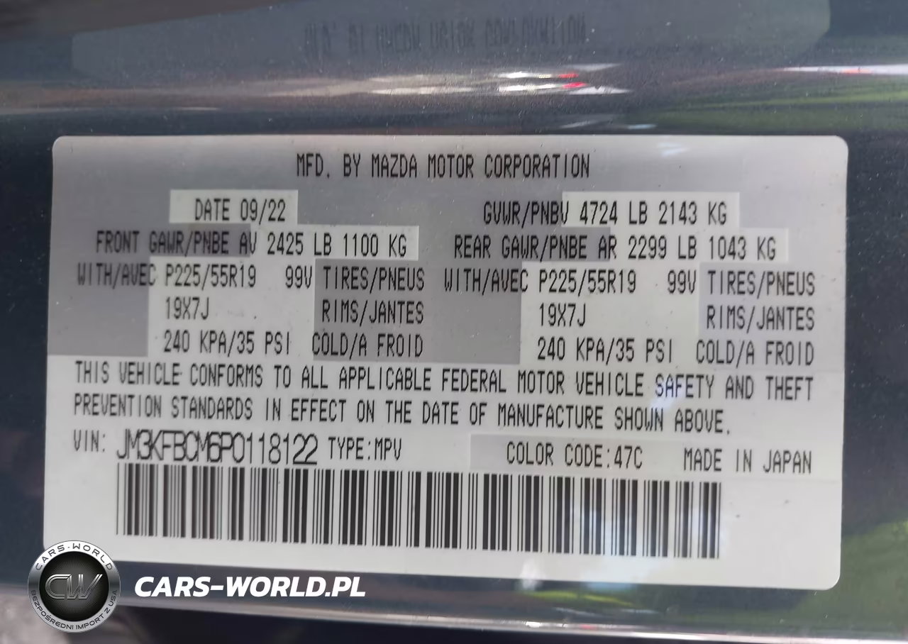 2023 Mazda Cx-5 2.5 S Carbon Edition VIN:JM3KFBCM6P0118122 - 9