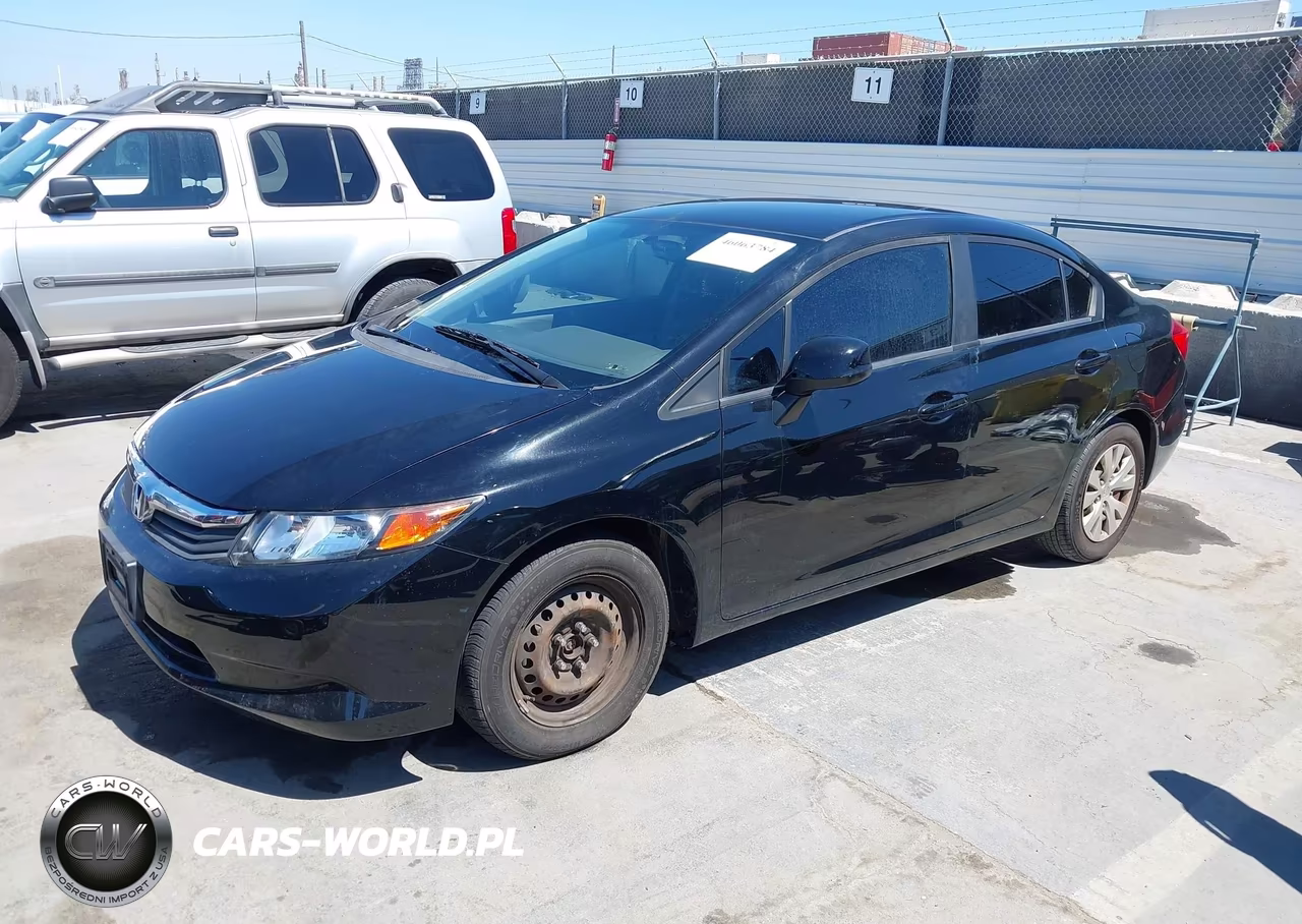 2012 Honda Civic Lx VIN:19XFB2F52CE392736 - 2