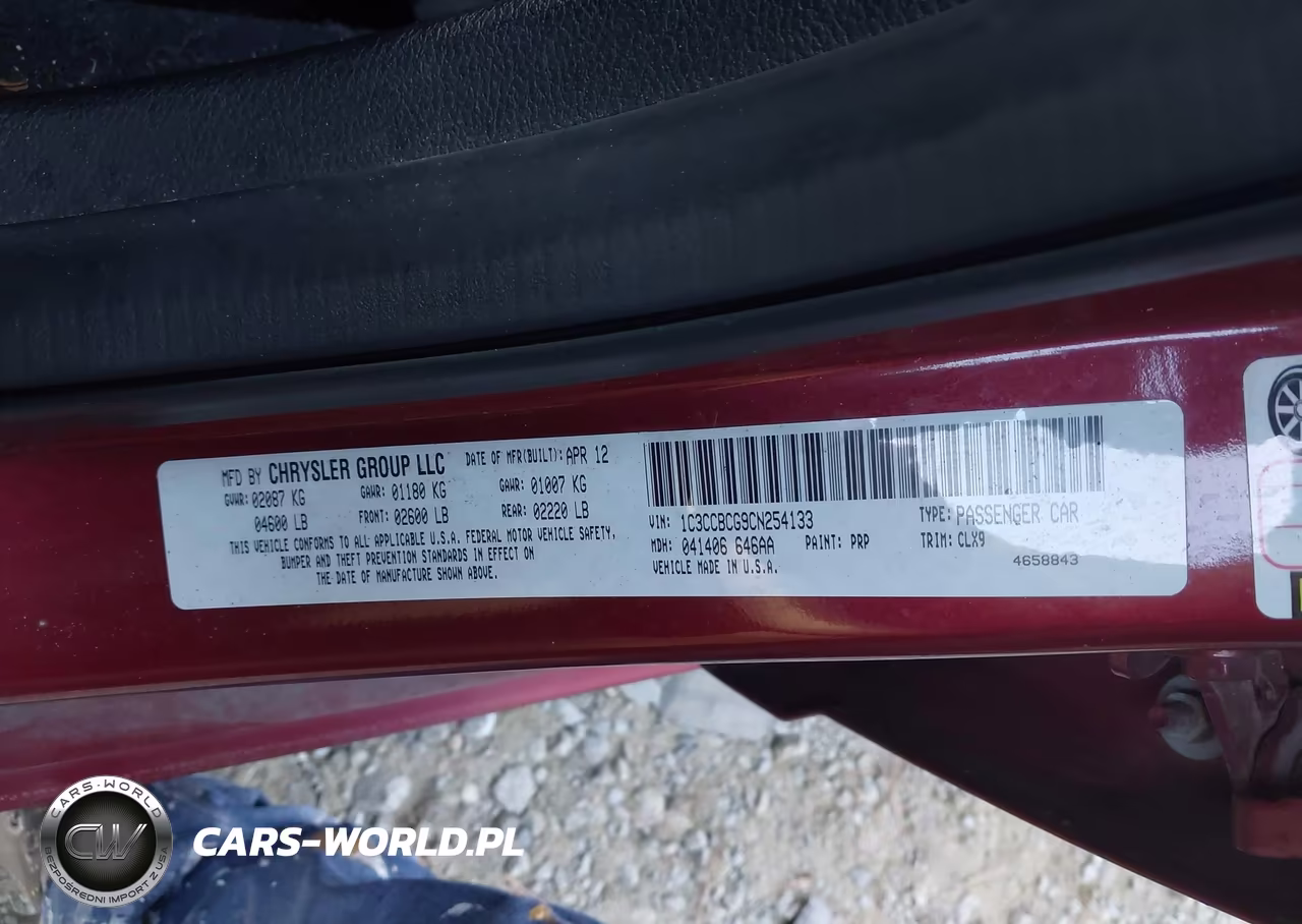 2012 Chrysler 200 Limited VIN:1C3CCBCG9CN254133 - 9