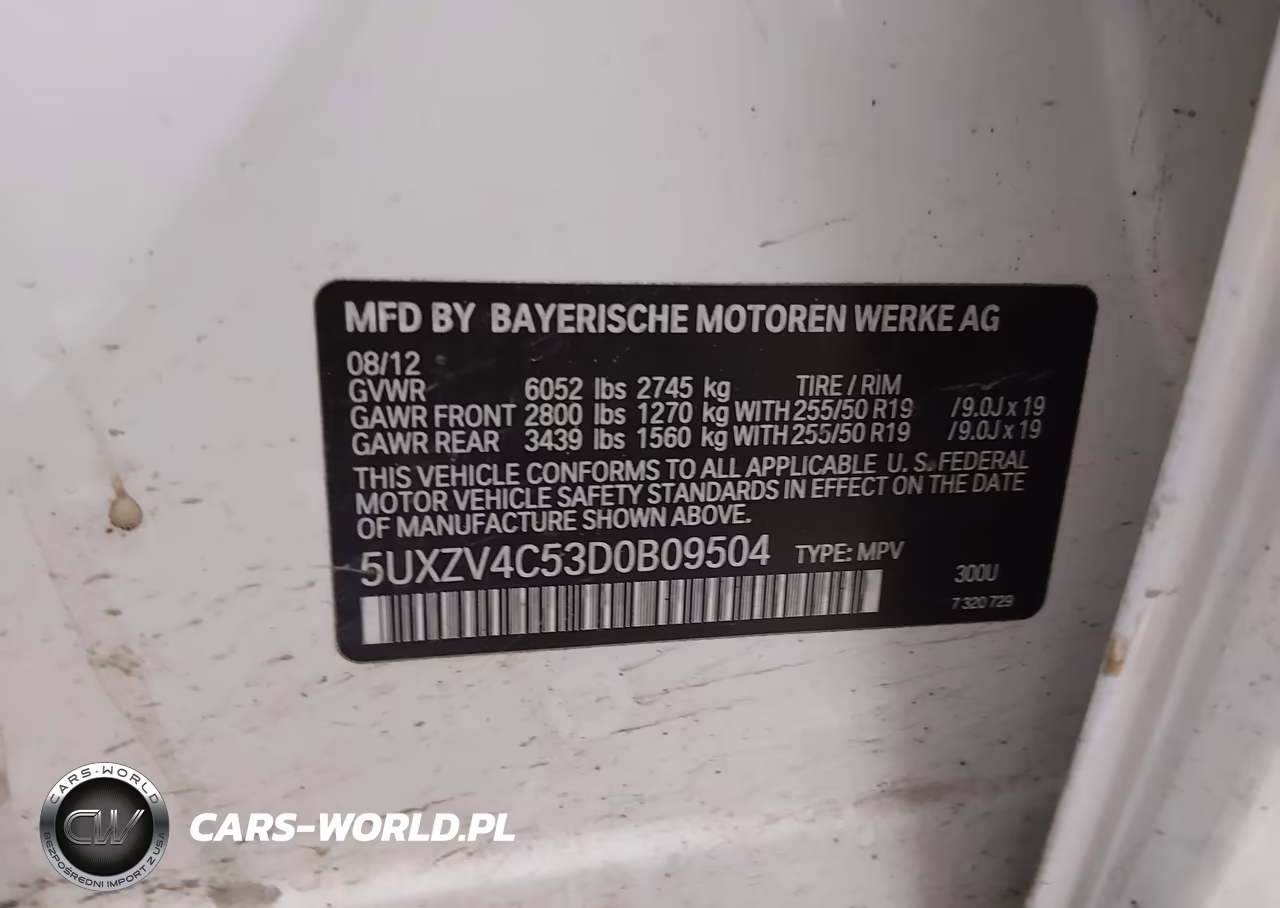 2013 BMW X5 xDrive35I VIN:5UXZV4C53D0B09504 - 9