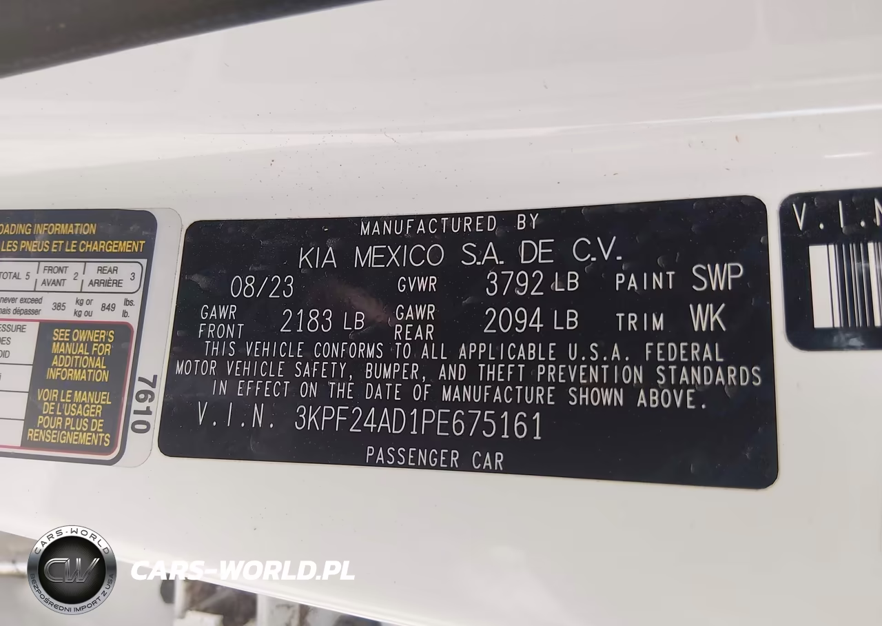 2023 Kia Forte Lxs VIN:3KPF24AD1PE675161 - 9