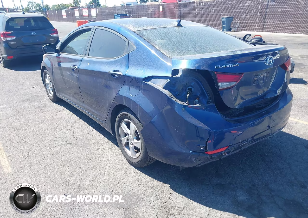 2015 Hyundai Elantra Se VIN:5NPDH4AE8FH628945 - 3