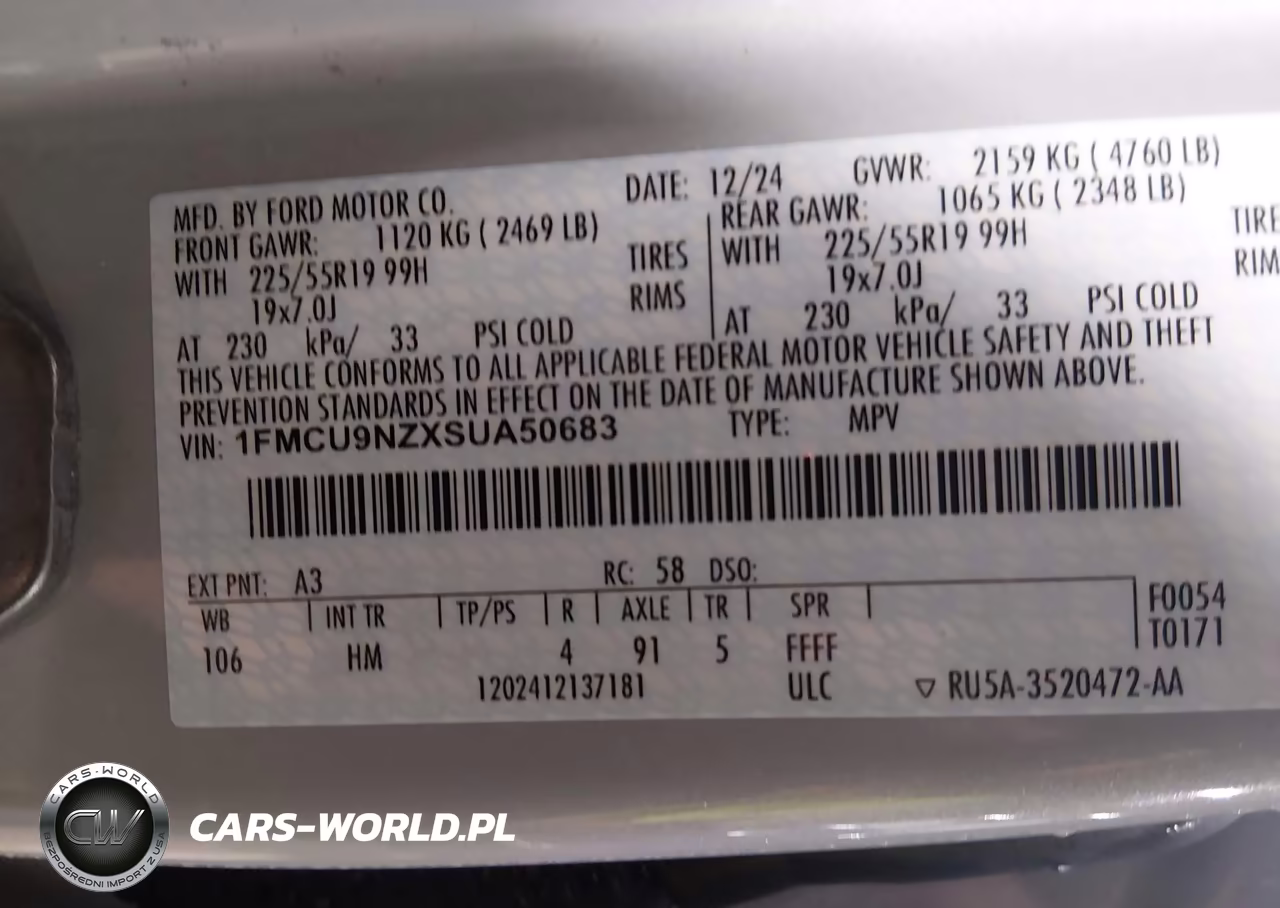 2025 Ford Escape St-Line Select VIN:1FMCU9NZXSUA50683 - 9