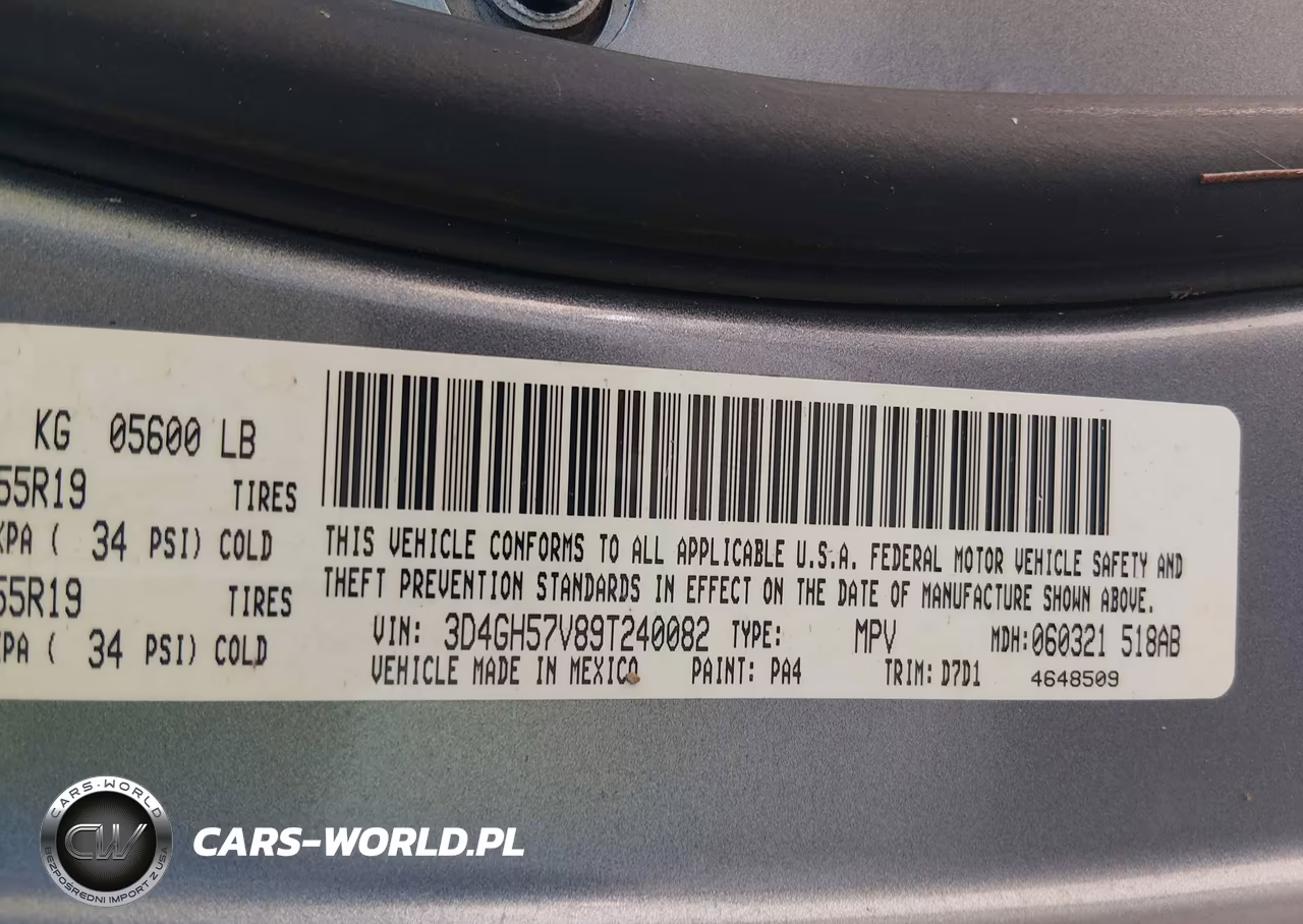 2009 Dodge Journey Sxt VIN:3D4GH57V89T240082 - 9
