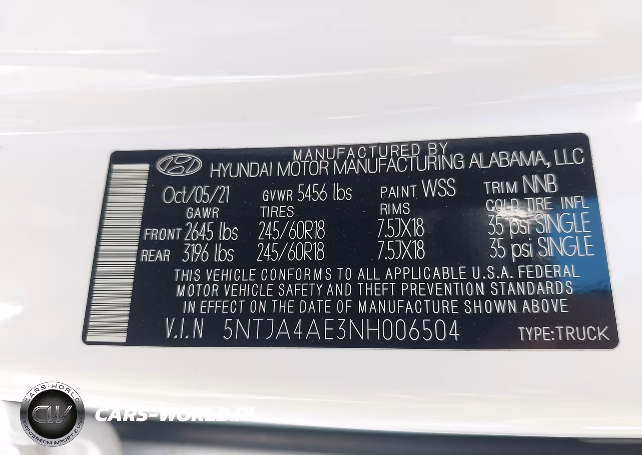 2022 Hyundai Santa Cruz Se VIN:5NTJA4AE3NH006504 - 9
