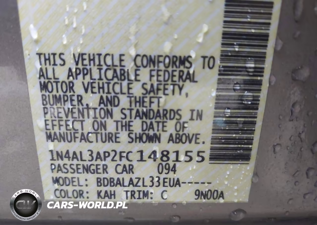 2015 Nissan Altima 2.5-2.5 S-2.5 Sl-2.5 Sv VIN:1N4AL3AP2FC148155 - 9