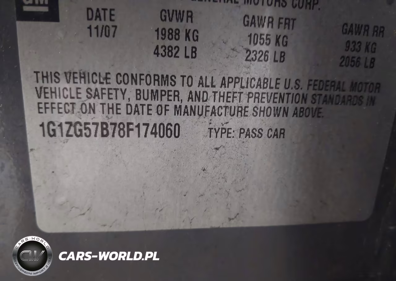 2008 Chevrolet Malibu Ls VIN:1G1ZG57B78F174060 - 9