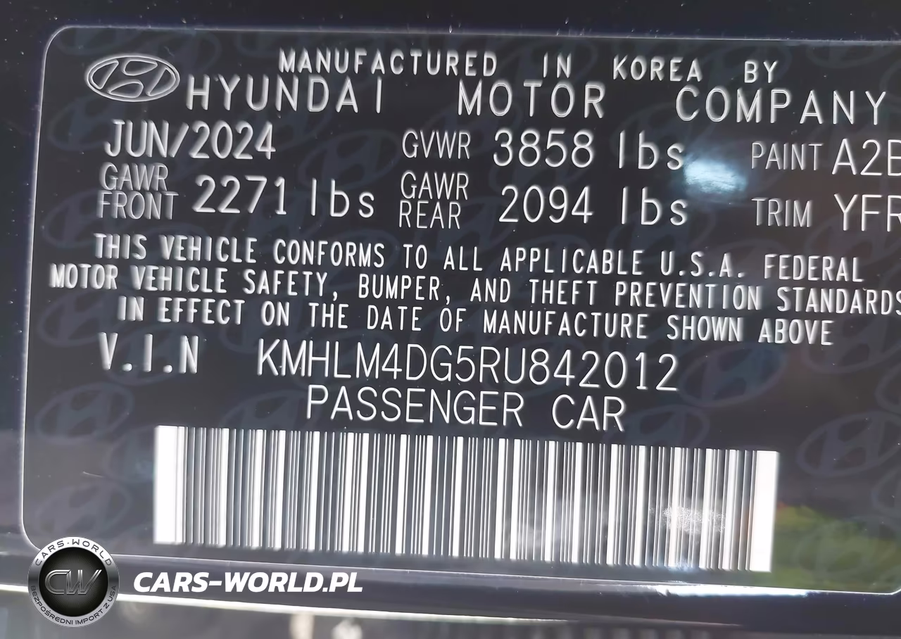 2024 Hyundai Elantra Sel VIN:KMHLM4DG5RU842012 - 9