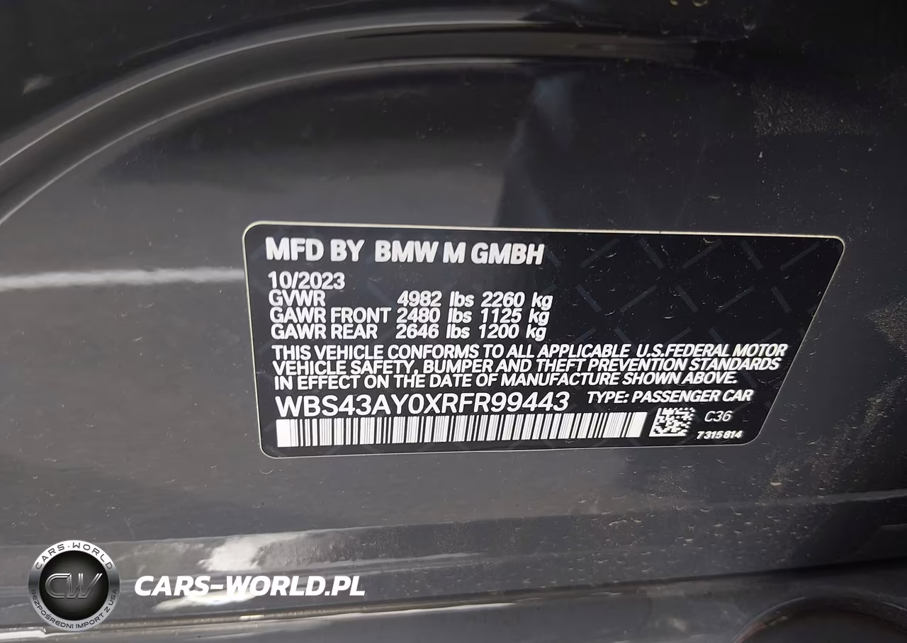 2024 BMW M3 Competition xDrive VIN:WBS43AY0XRFR99443 - 9