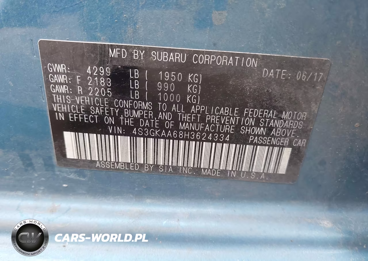 2017 Subaru Impreza VIN:4S3GKAA68H3624334 - 9