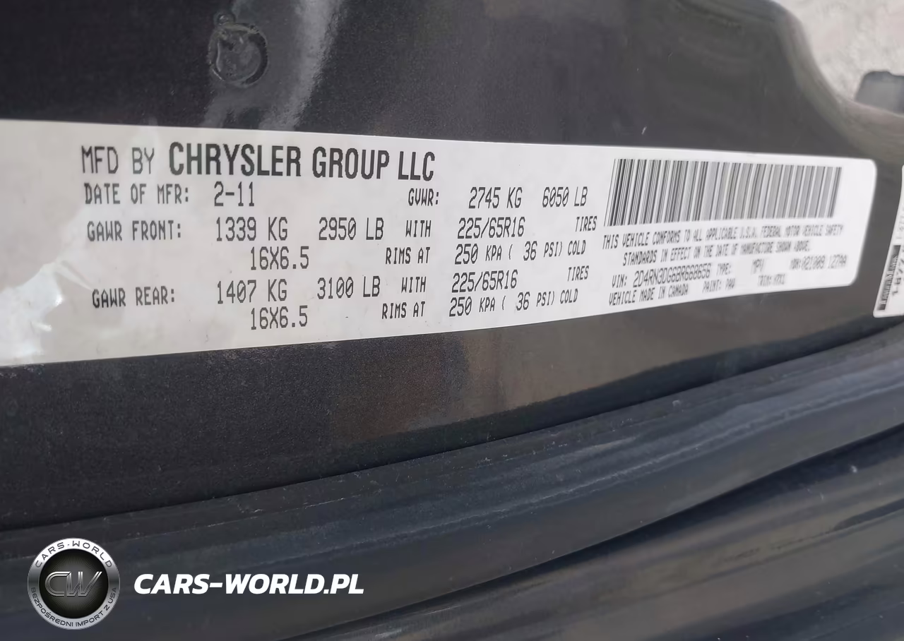 2011 Dodge Grand Caravan Mainstreet VIN:2D4RN3DG6BR668656 - 9