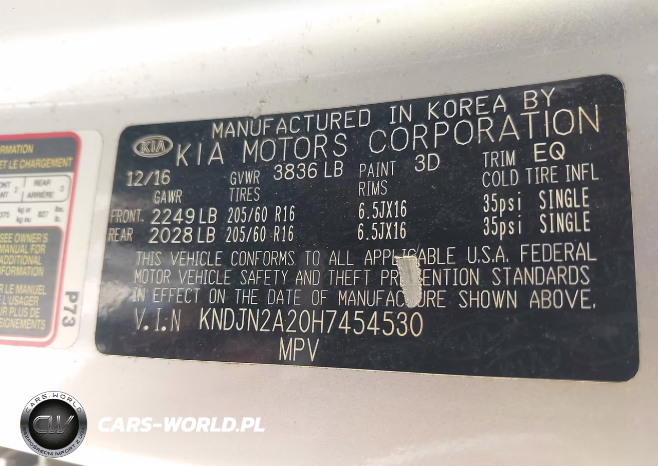 2017 Kia Soul VIN:KNDJN2A20H7454530 - 9