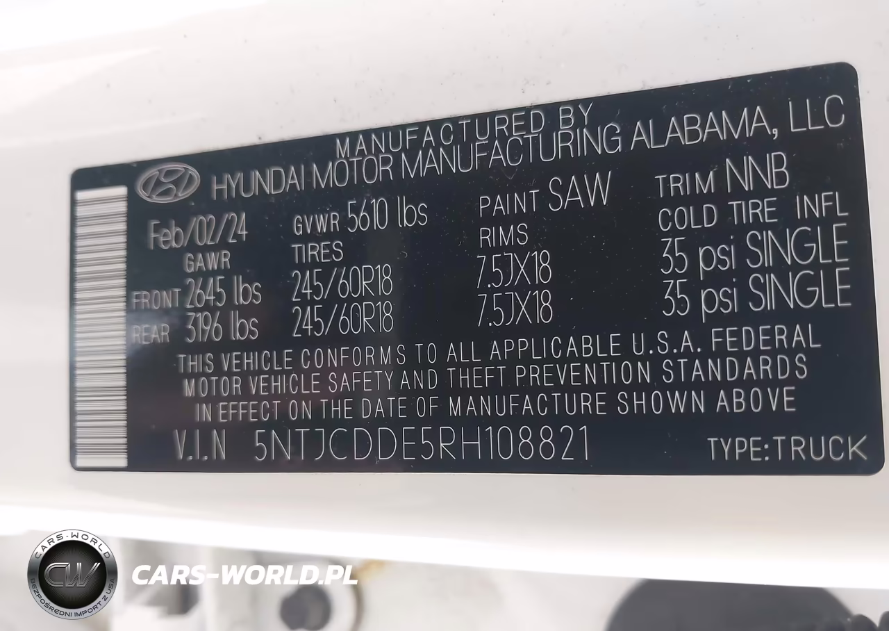 2024 Hyundai Santa Cruz Sel VIN:5NTJCDDE5RH108821 - 9