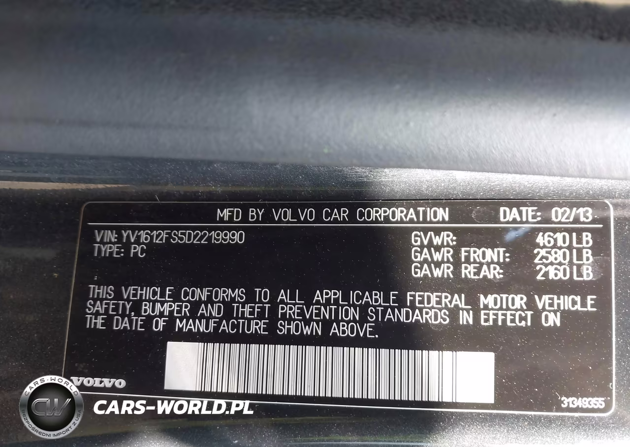 2013 Volvo S60 T5 VIN:YV1612FS5D2219990 - 9