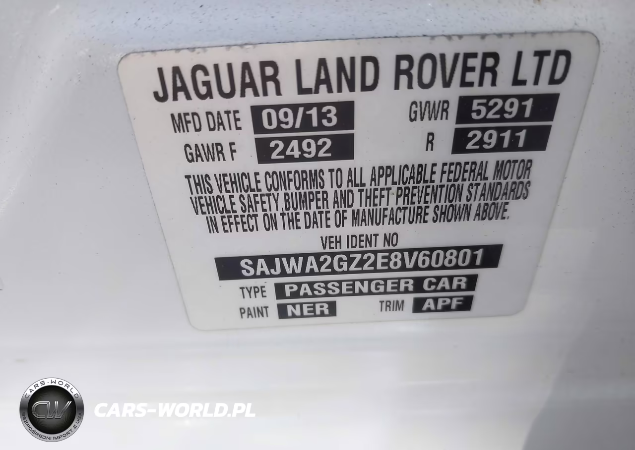 2014 Jaguar Xj Xjl Portfolio VIN:SAJWA2GZ2E8V60801 - 9