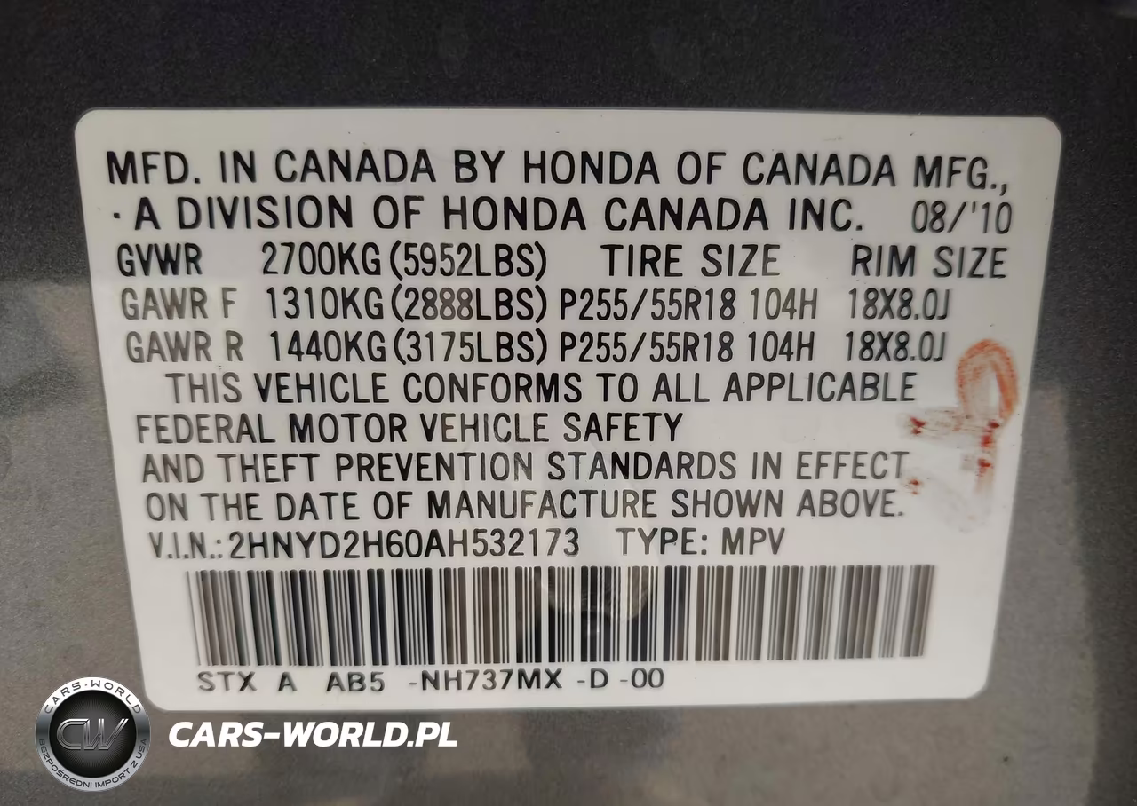 2010 Acura Mdx Technology Package VIN:2HNYD2H60AH532173 - 9