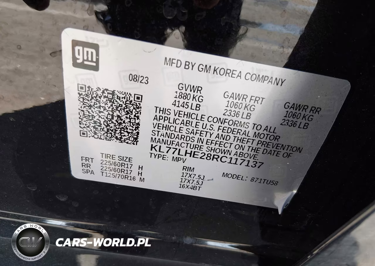 2024 Chevrolet Trax Fwd Lt VIN:KL77LHE28RC117137 - 9