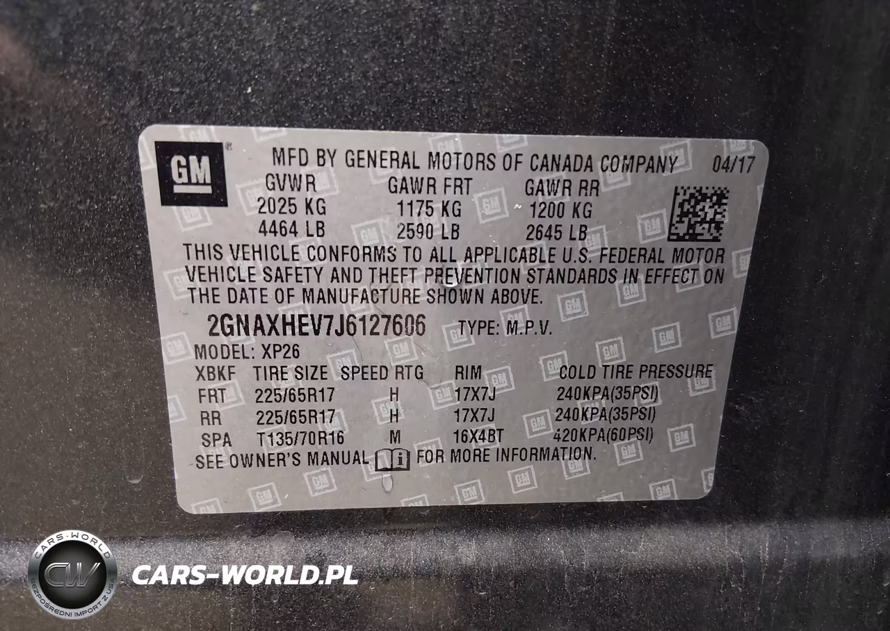 2018 Chevrolet Equinox Ls VIN:2GNAXHEV7J6127606 - 9