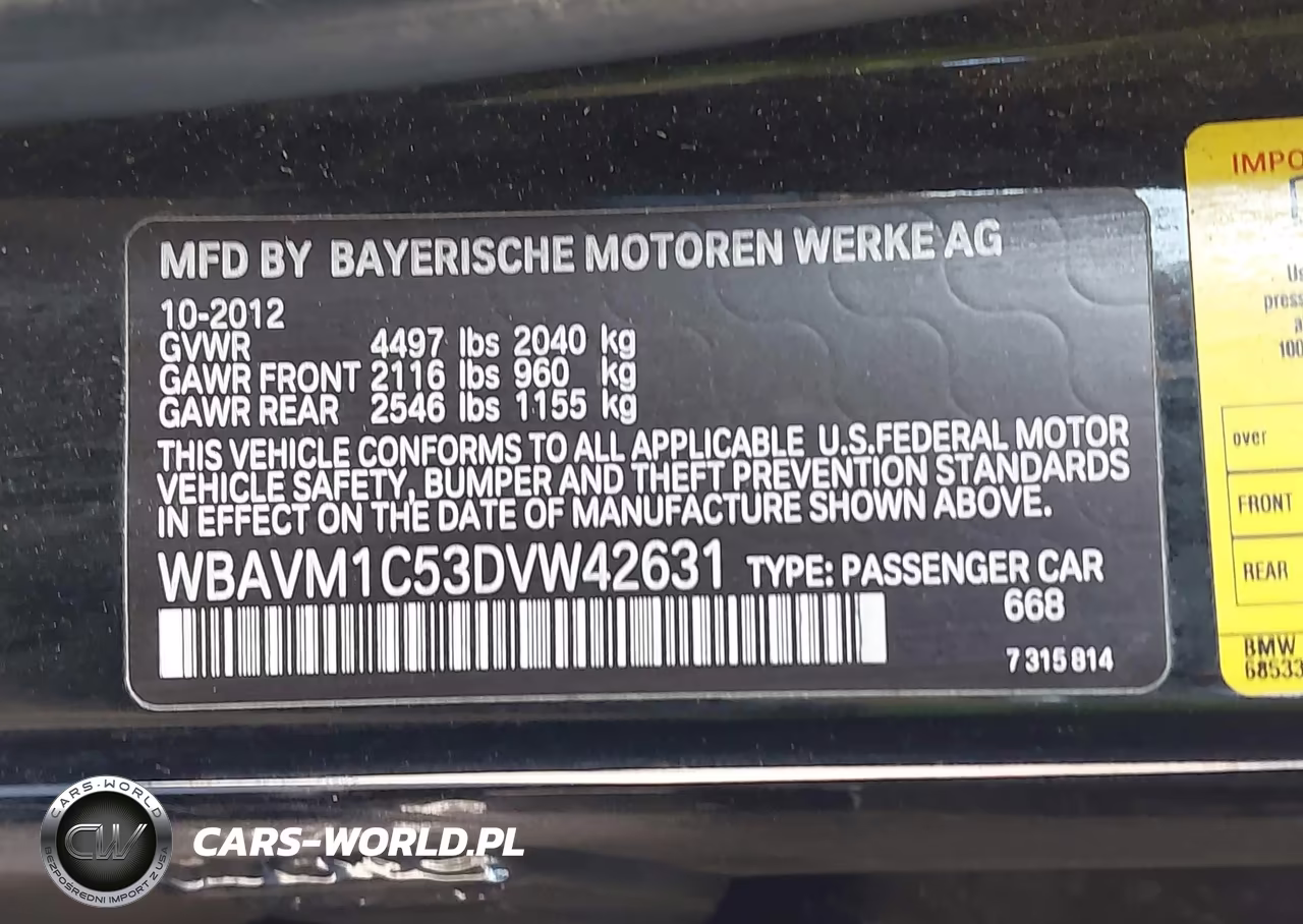 2013 BMW X1 Sdrive28I VIN:WBAVM1C53DVW42631 - 9