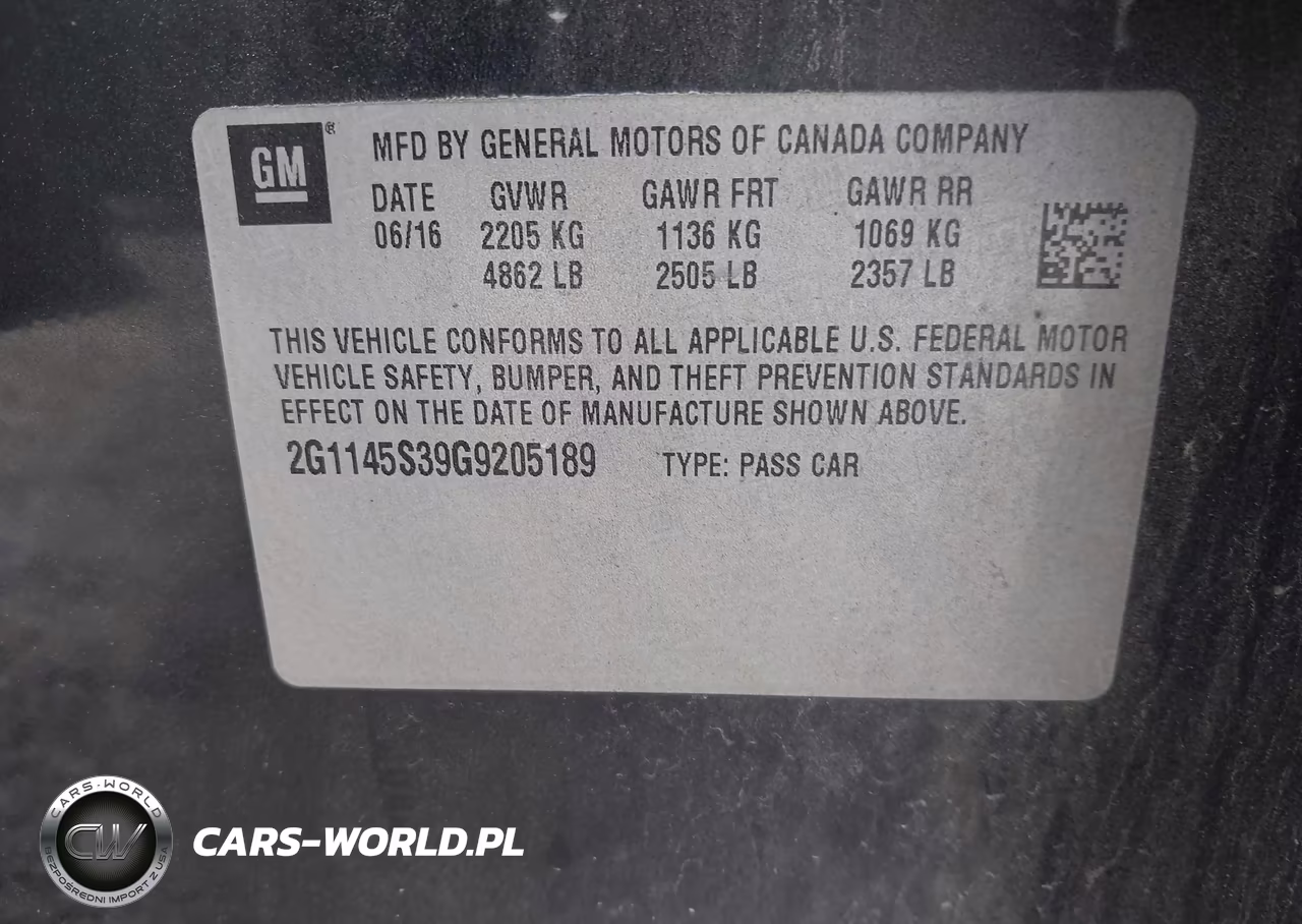 2016 Chevrolet Impala 2Lz VIN:2G1145S39G9205189 - 9