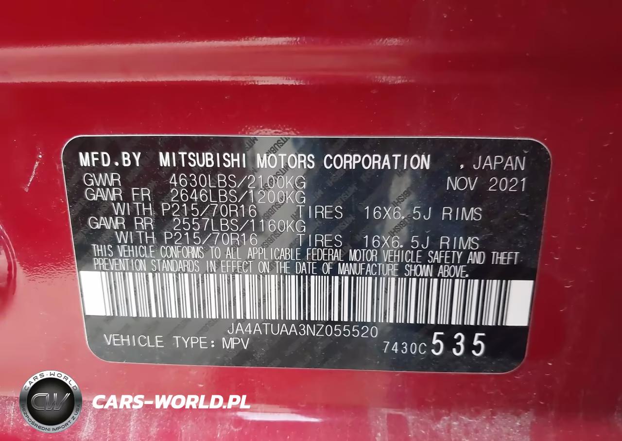 2022 Mitsubishi Eclipse Cross Es S-Awc VIN:JA4ATUAA3NZ055520 - 9