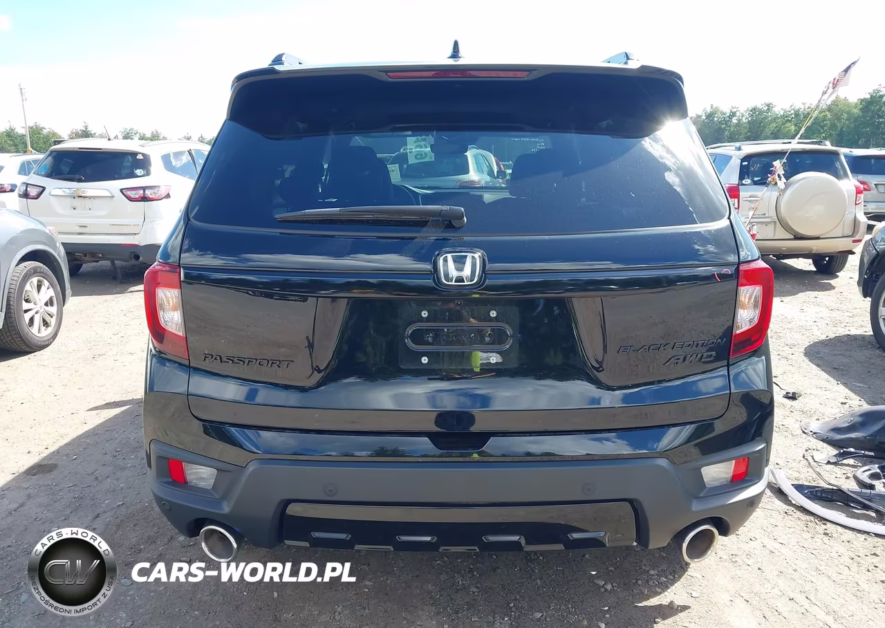 2024 Honda Passport Awd Black VIN:5FNYF8H85RB003016 - 17