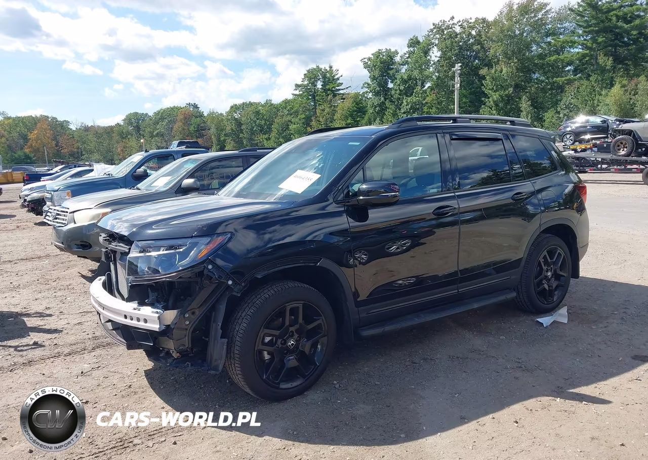 2024 Honda Passport Awd Black VIN:5FNYF8H85RB003016 - 2
