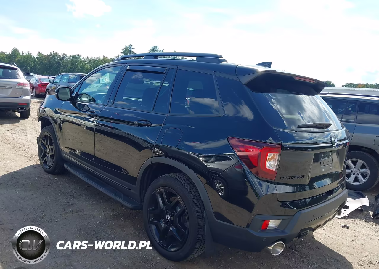 2024 Honda Passport Awd Black VIN:5FNYF8H85RB003016 - 3