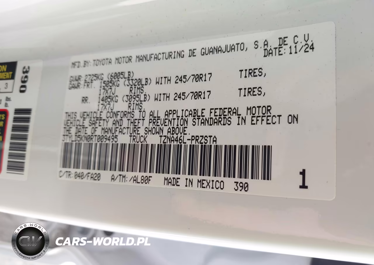 2024 Toyota Tacoma Sr VIN:3TYLD5KN0RT009495 - 9