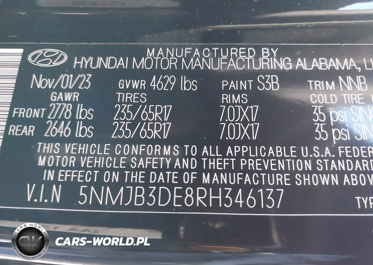 2024 Hyundai Tucson Sel VIN:5NMJB3DE8RH346137 - 9