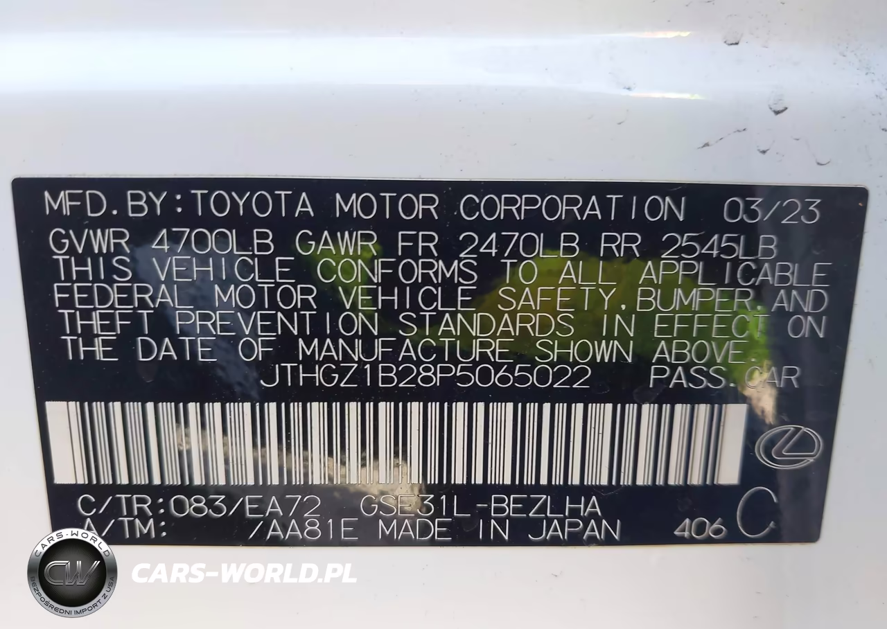 2023 Lexus Is 350 F Sport VIN:JTHGZ1B28P5065022 - 9