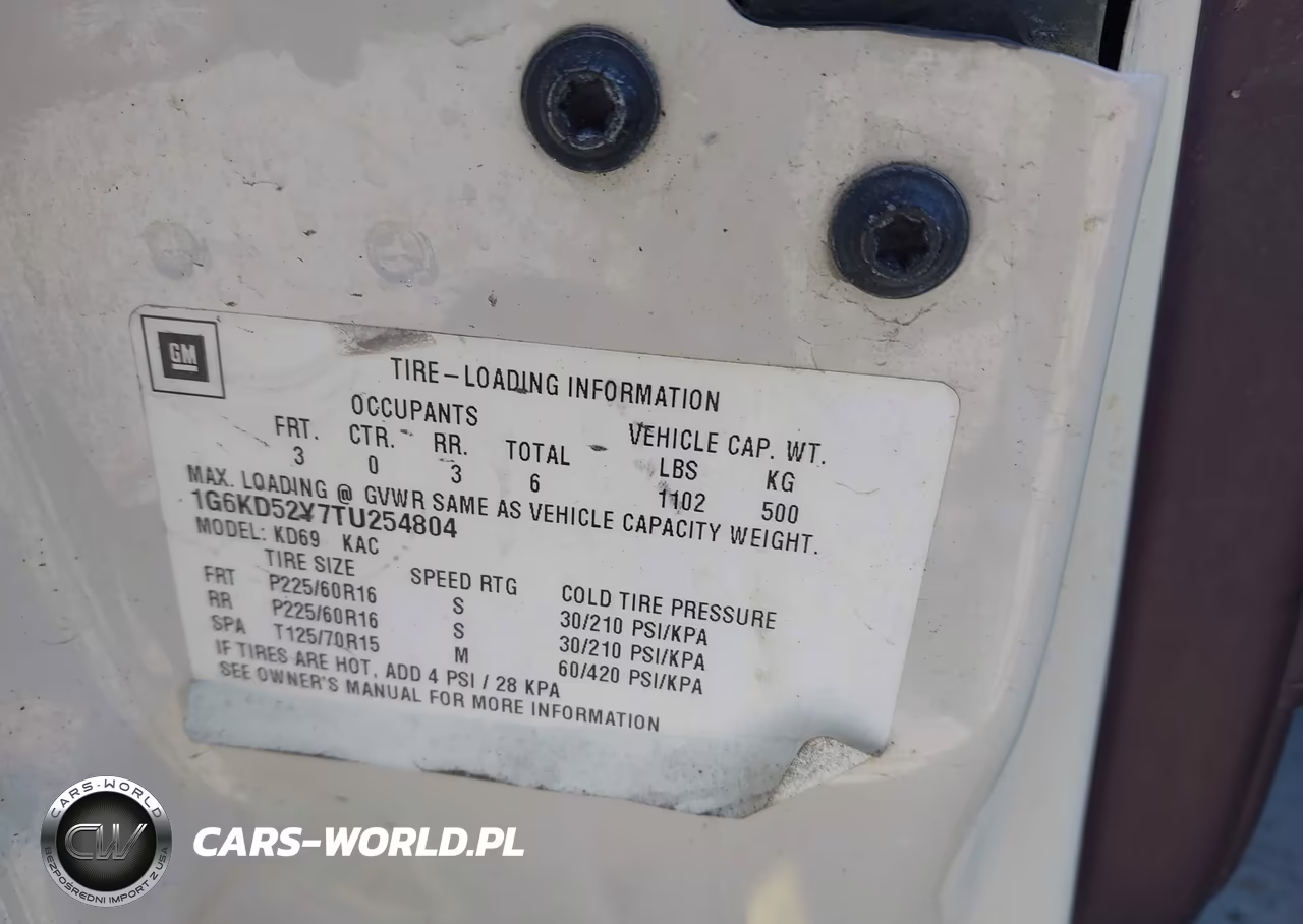 1996 Cadillac Deville VIN:1G6KD52Y7TU254804 - 9