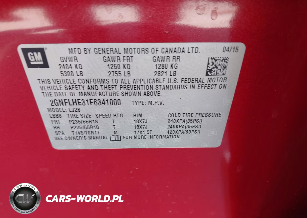 2015 Chevrolet Equinox Ltz VIN:2GNFLHE31F6341000 - 9
