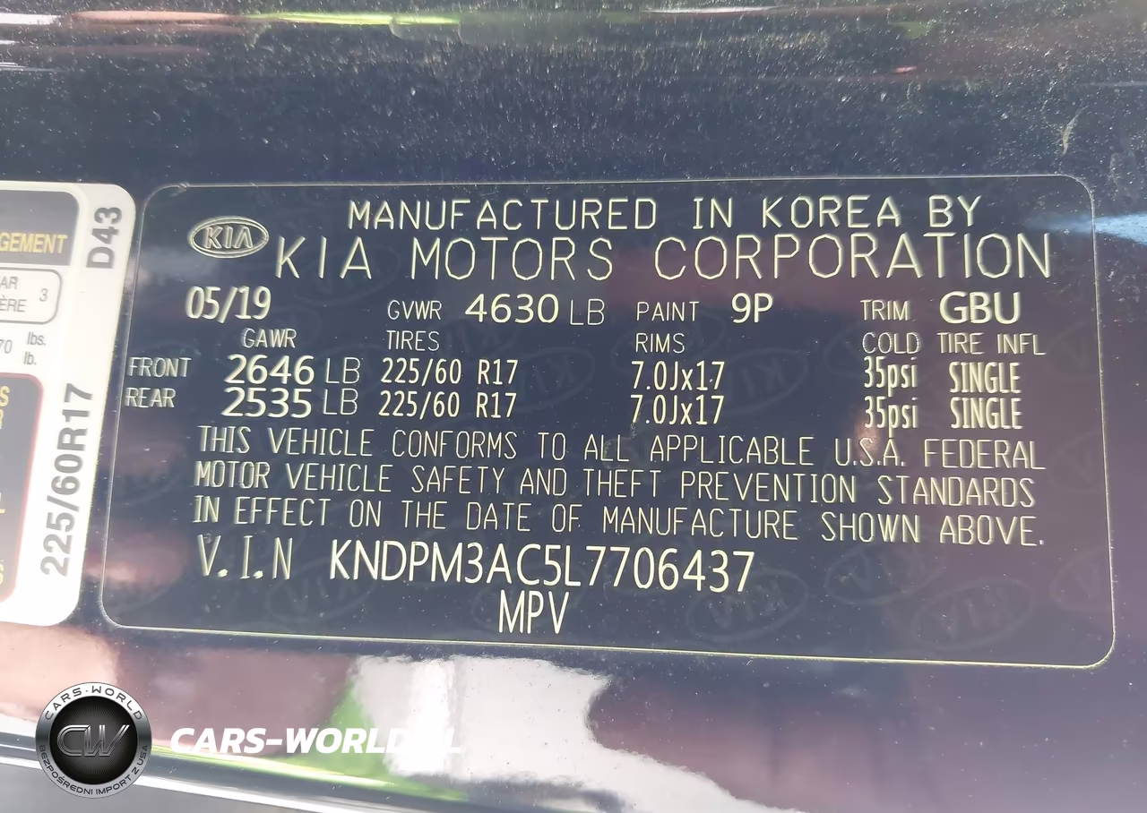 2020 Kia Sportage Lx VIN:KNDPM3AC5L7706437 - 9