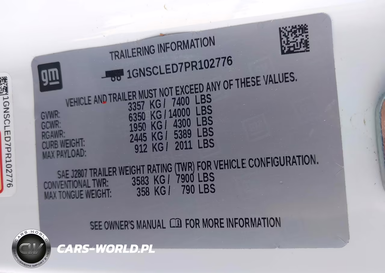 2023 Chevrolet Tahoe 2Wd Commercial Fleet VIN:1GNSCLED7PR102776 - 9