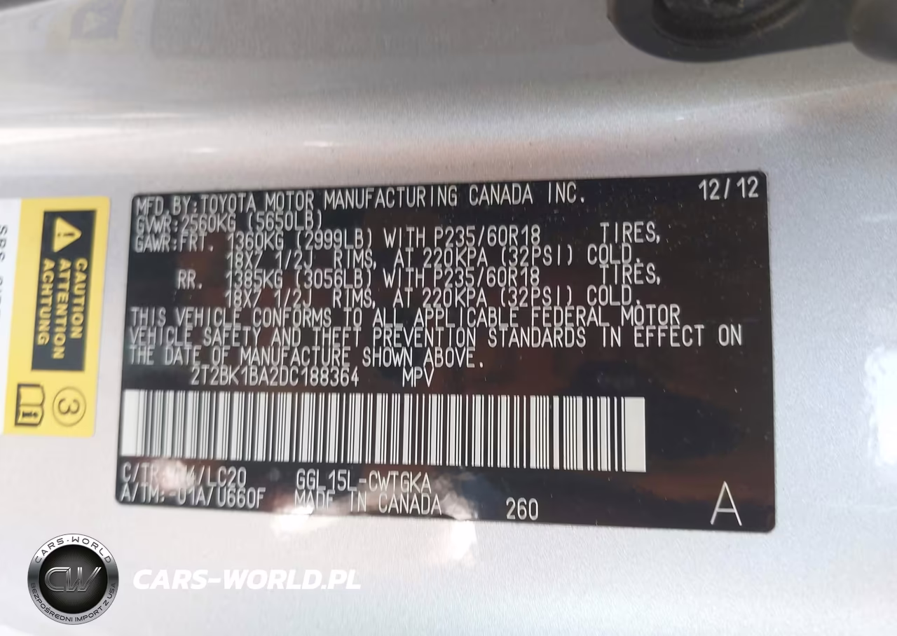 2013 Lexus Rx 350 VIN:2T2BK1BA2DC188364 - 9