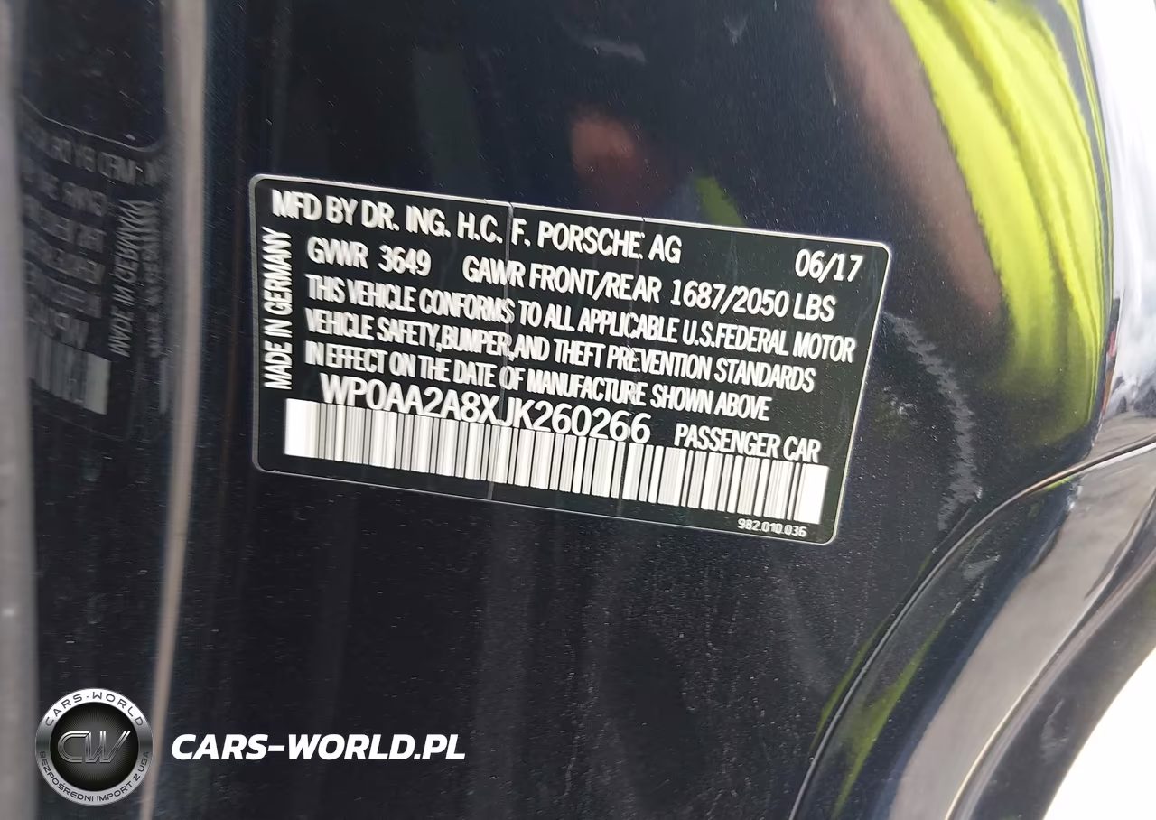 2018 Porsche 718 Cayman VIN:WP0AA2A8XJK260266 - 9