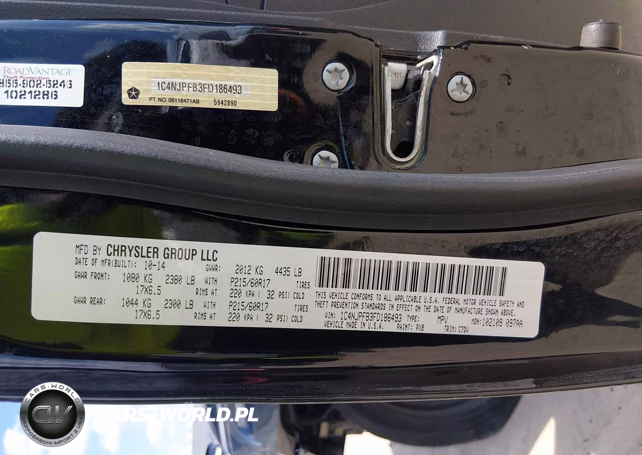 2015 Jeep Patriot Latitude VIN:1C4NJPFB3FD186493 - 9