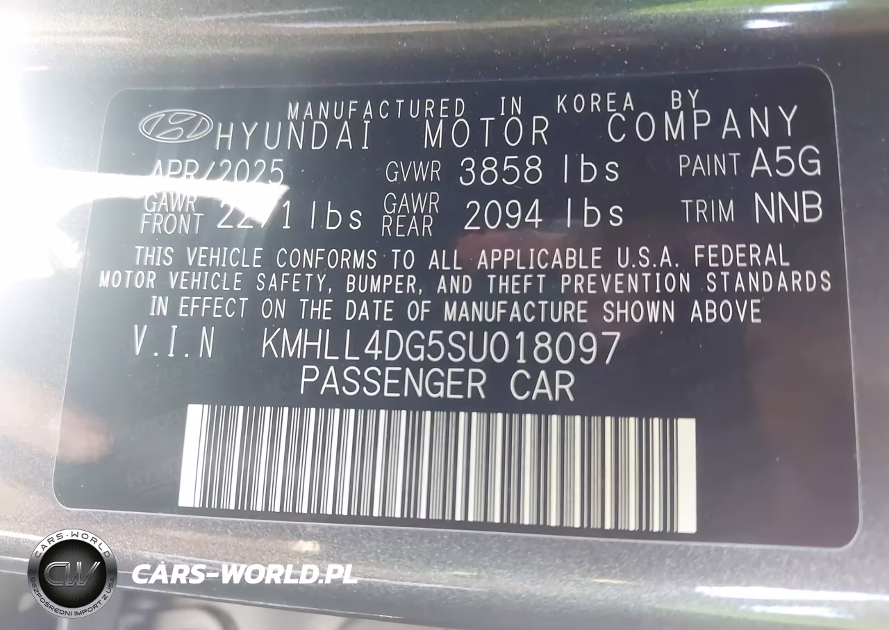 2025 Hyundai Elantra Se VIN:KMHLL4DG5SU018097 - 9