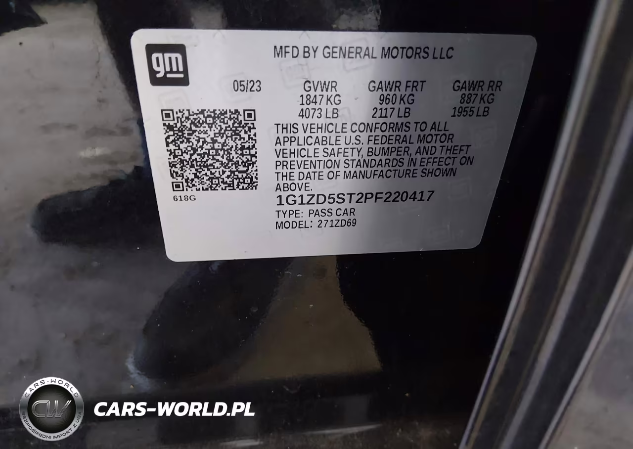 2023 Chevrolet Malibu Fwd 1Lt VIN:1G1ZD5ST2PF220417 - 9